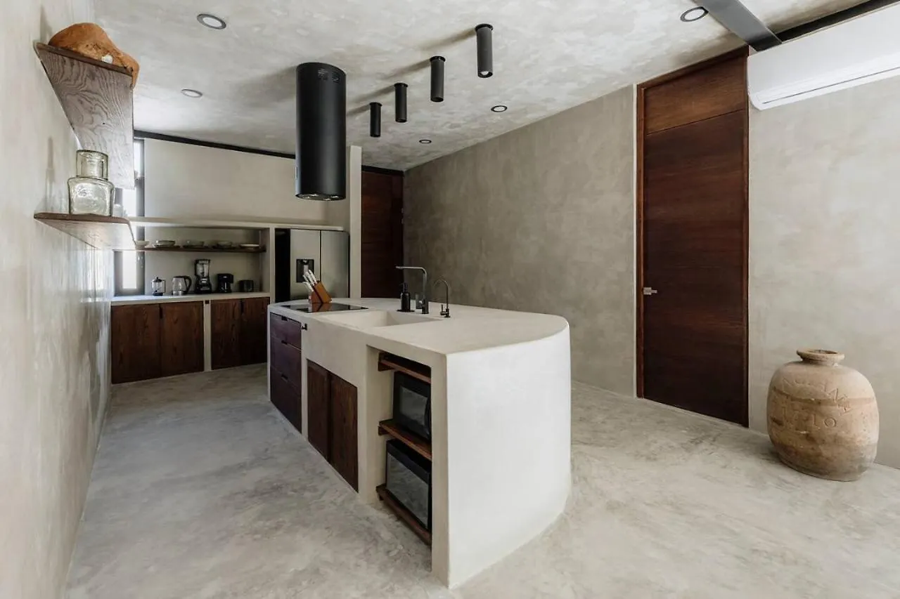 Mar Y Miel Noir Modern Apartment Tulum