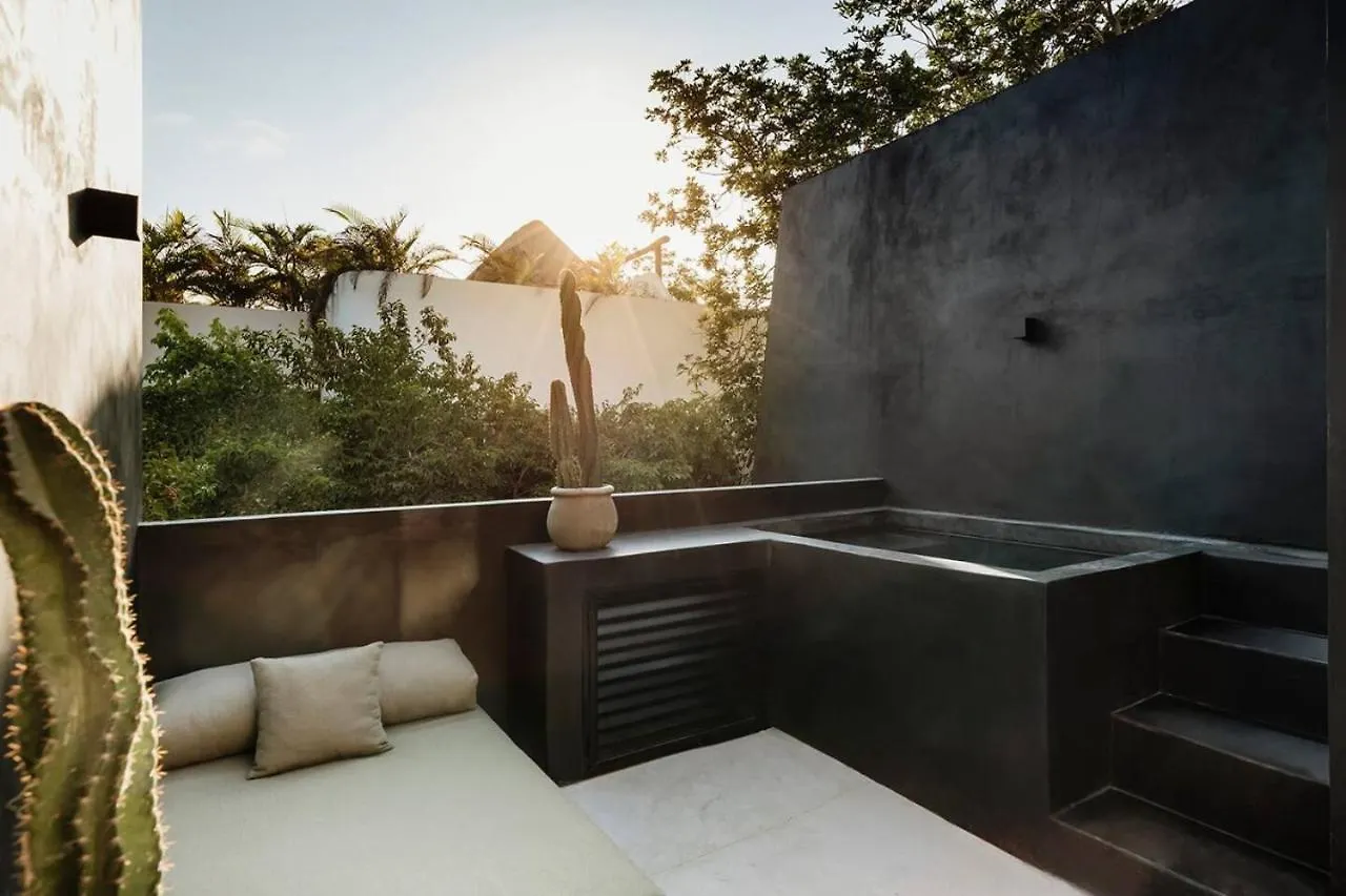 Mar Y Miel Noir Modern Apartment Tulum