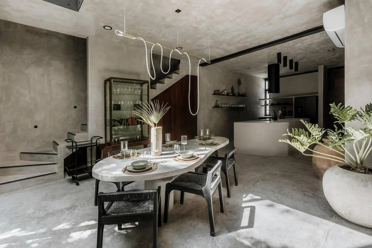 Mar Y Miel Noir Modern Apartment Tulum